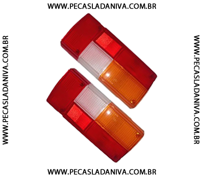 Lentes das Lanternas Traseira Originais Laika SEDAM o Par (Novas) Ref. 0616