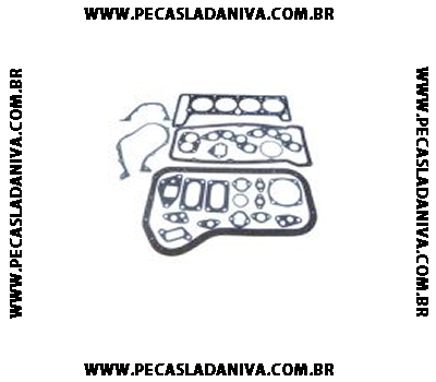 Jogo de Juntas Completo do Motor Niva 1.7 8V . S/ Retentores (Novo) Ref. 0657