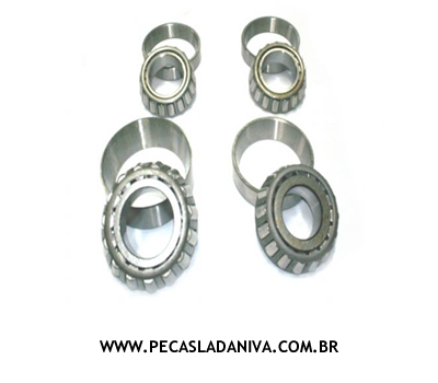 Kit de Rolamentos do Diferencial serve tanto Dianteiro ou Traseiro c/ 4 Peças Niva (Novo) Ref. 0199