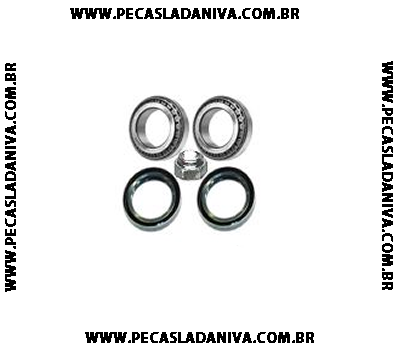 Kit de Rolamento Completo da Roda dianteira Niva Cada Roda Fag Germany (Novo) Ref. 0157