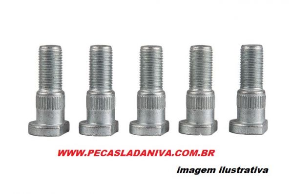 Prisioneiro ou Parafuso das Rodas Diant. e Tras. Niva Kit c/ 5 Pçs (Novo) Ref.1014