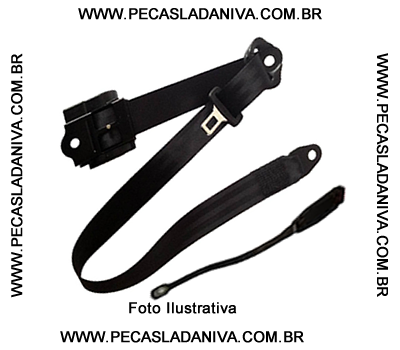 Cinto de Segurança Retrátil 3 Pontos c/ Engate Dianteiro Laika (Usado) Original Ref. 0853