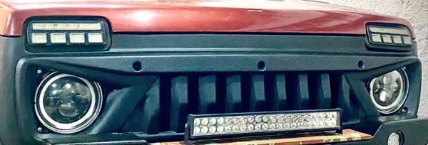 Grade Dianteira Lada Niva em Fibra Modelo Bad Boy (nova) envio som. transportadora (ref. 1046)