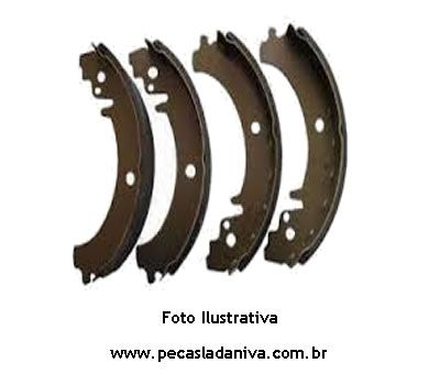 Lonas de Freio Traseira c/ Sapatas jg c/ 4 pçs Laika (Novo) Ref. 0115