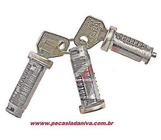 Miolos dos cilindros Portas Diant. Niva e Porta Malas traseira c/ 2 chaves Niva (novo) ref.1006