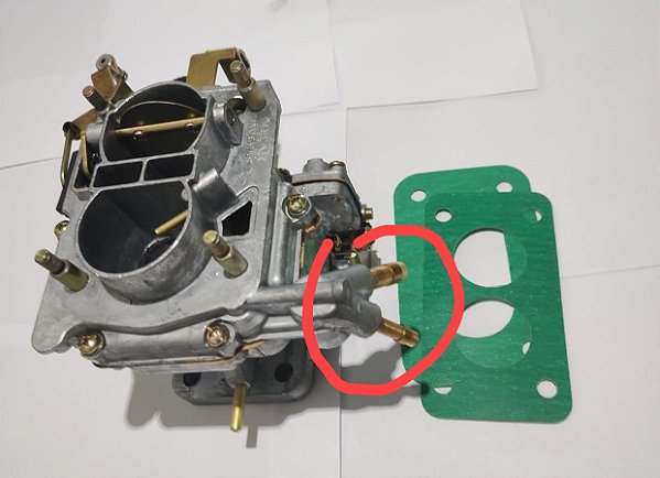 Carburador Weber Brasil c/ saida de retorno p/ adaptar no Lada Niva Mesma furação do orginal (novo)ref. 7777