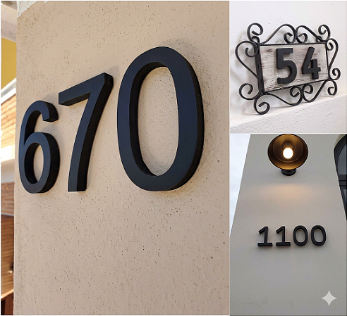 Números Personalizadas - Escolha o Modelo e Peça Seu Orçamento