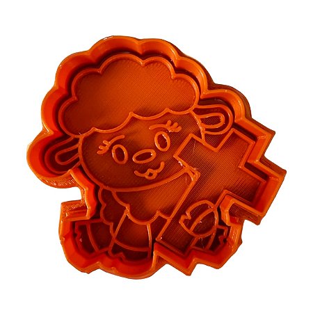 Cortador + Marcador - Ovelha com Cruz Páscoa