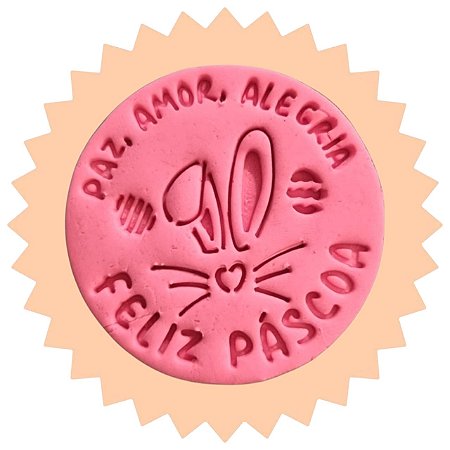 Cortador + Marcador - Feliz Páscoa Paz amor alegria