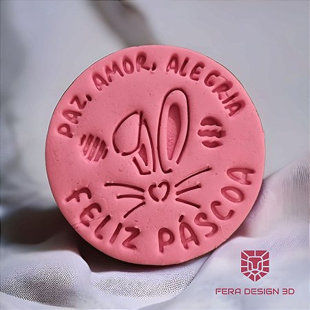 Cortador + Marcador - Feliz Páscoa Paz amor alegria