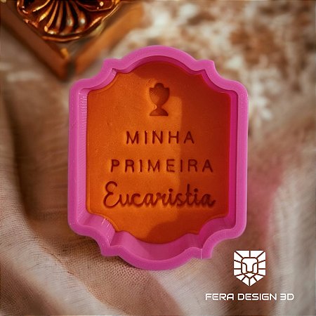 Placa Primeira Eucaristia (cortador e marcador)