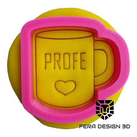 Cortador + Marcador - Caneca Profe