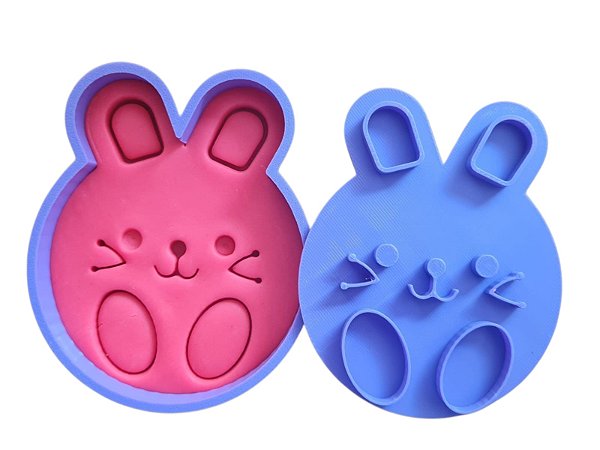 Cortador + Maracador - Coelho fofo Páscoa