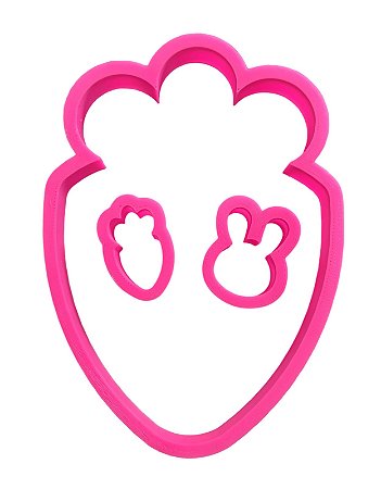 Cortadores - Jogo da Velha Páscoa 1 (Cenoura, Coelho)