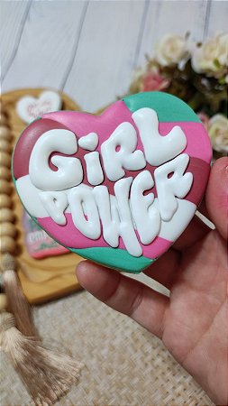 Cortador + Marcador - Girl Power Coração
