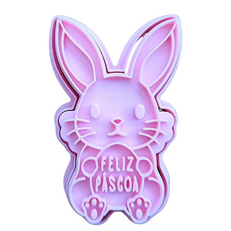 Cortador + Marcador - Coelho com Ovo de Páscoa