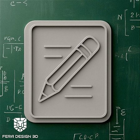 Cortador + Marcador - Caderno com Lápis 2 (Dia dos Professores)