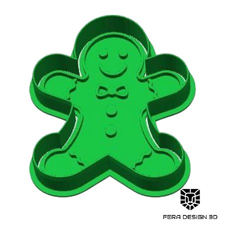 Cortador + Marcador - Gingerbread Menino (Natal)