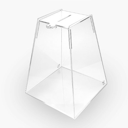 Urna de Acrílico Transparente Para Sorteios Média