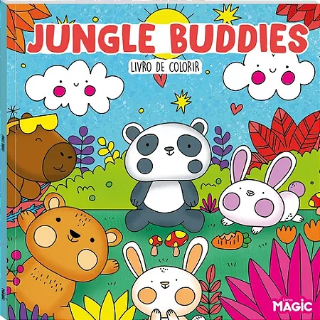 Livro de Colorir Jungle Buddies | Magic
