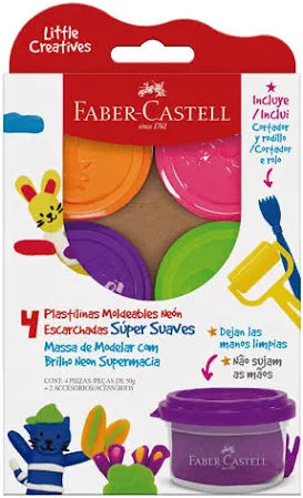 Massa de Modelar com Brilho Neon Supermacia | Faber Castell