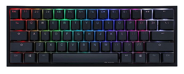 Teclado Mecânico Ducky Channel One 2 Mini v2 RGB Backlit Cherry Brown - DKON2061ST-BUSPDAZT1