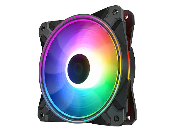 Kit Cooler Deepcool CF 120 Plus RGB com 3 unidades - DP-F12-AR-CF120P-3P