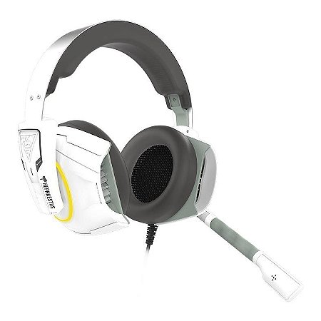 Headset Gamer Gamdias Hephaestus E1 Branco RGB