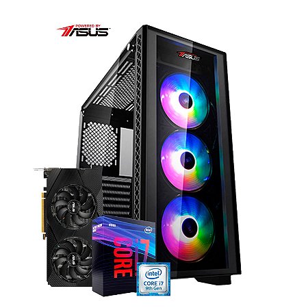 Computador Gamer PlayerID, série Hardcore Player, I7 9700K, RX 5600 XT 6GB EVO, 16GB RAM, SSD 480GB - CG-PID-HP-01A