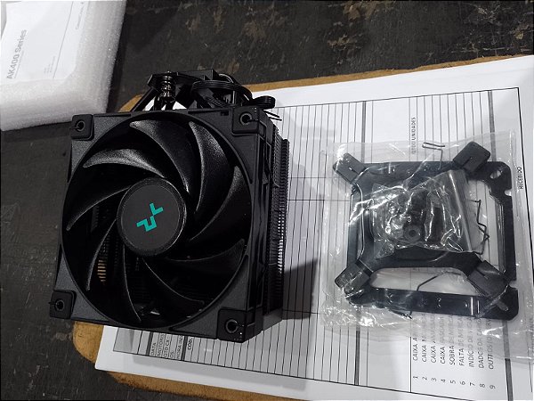 Cooler Para Processador Deepcool AK400 Zero Dark *OPEN BOX* - R-AK400-BKNNMN-G-2