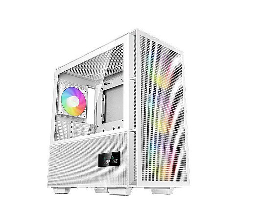 Gabinete Gamer Deepcool CH560 Digital White com display de Temp. e Uso, Mid Tower - R-CH560-WHAPE4D-G-1