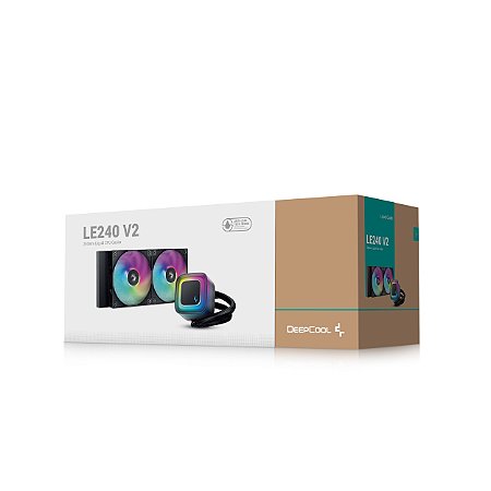 Water Cooler Deepcool LE 240 V2 Preto RGB R-LE240-BKAMMC-G-2