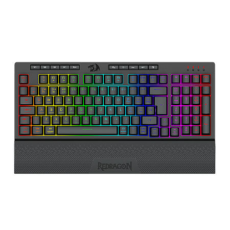 TECLADO MEMBRANA GAMER SHIVA PRO 98 RGB PRETO K515RGB-PRO PT