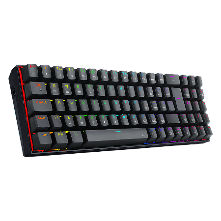 TECLADO MECANICO GAMER ZED PRO RGB PRETO SWITCH MARROM