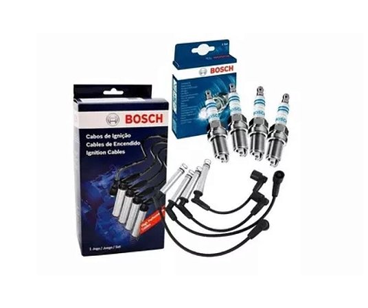 Kit Cabos E Velas Bosch Uno Palio 1.0 Evo Fire Vivace
