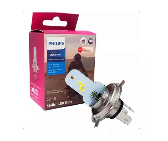 Lampada Farol Moto Led HS1/H4fit Luz Branca Fria 11458u1mx1