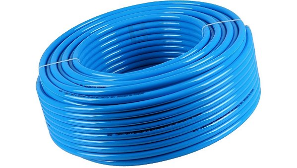 Mangueira Tubo Pneumático Poliuretano PU Azul