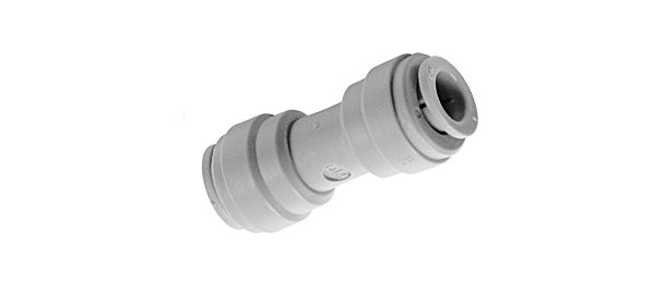 Conector Engate Rápido DM Fit para Chopeira União Reta Redução Tubo 3/8" x 5/16" Tubo