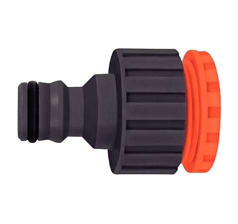 Bico de Torneira Adaptador Fêmea Tramontina com Rosca 3/4" e Redução 1/2" em Plástico para Jardim