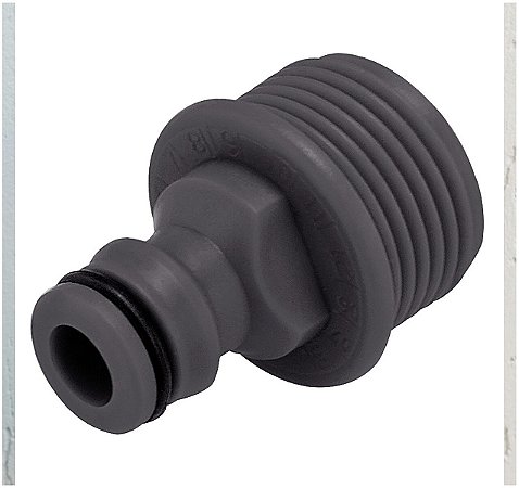 Bico Adaptador Macho Tramontina com Rosca Externa 3/4" em Plástico para Jardim