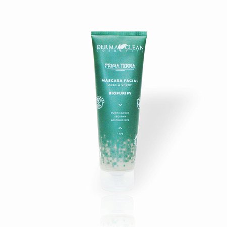 Máscara facial de argila verde 120g - Dermaclean
