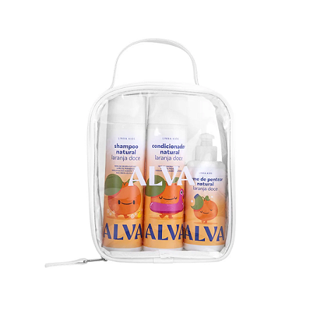 Kit cabelo infantil laranja doce - Alva