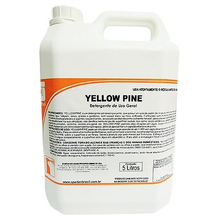 YELLOW PINE DETERGENTE DESENGRAXANTE NEUTRO 5 LITROS - SPARTAN