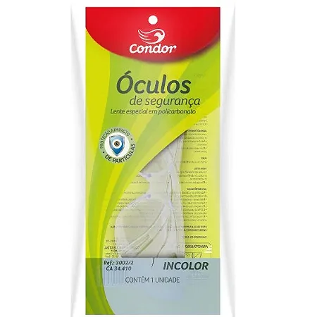 ÓCULOS SEGURANÇA INCOLOR  - CONDOR