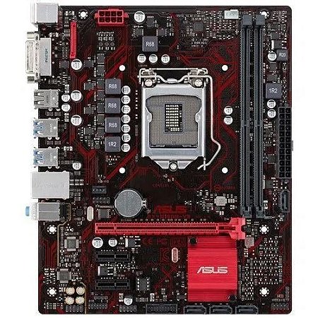 PLACA MÃE 1151 DDR4 ASUS EX-B150M-V3 - NOVA - COM ESPELHO