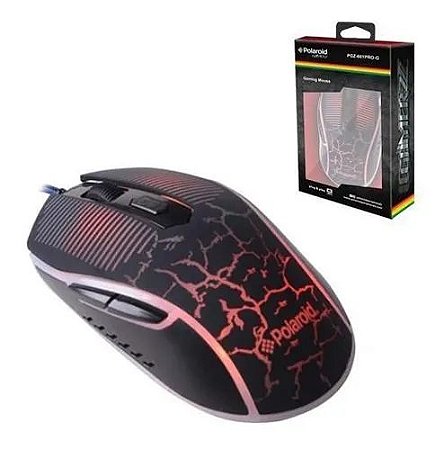 Mouse Gamer  Polaroid Pgz-601pro/g Preto