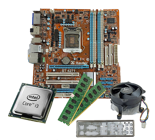 Kit Placa Mãe Itautec ST 4271 + Processador i3-550 + 4GB Mem. RAM DDR3