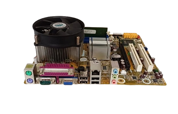 Kit Placa Mãe IPM41-D3 + Intel Core 2 Duo E8400 + 4GB Memória DDR3 + Coller