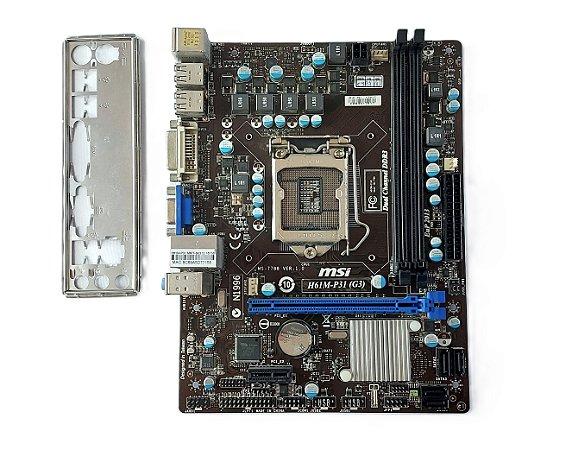 Placa Mãe 1155 MSI H61M-P31 (G3) MS 7788 DDR3 Com Espelho