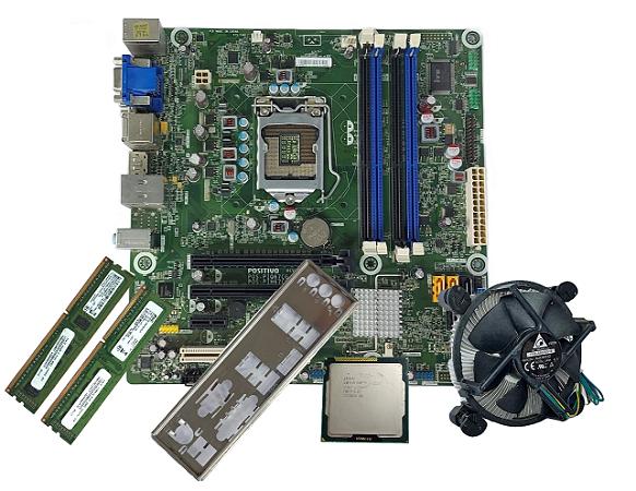 Kit Placa Mãe 1155 + Core I3 2120 + 4GB DDR3 + Cooler